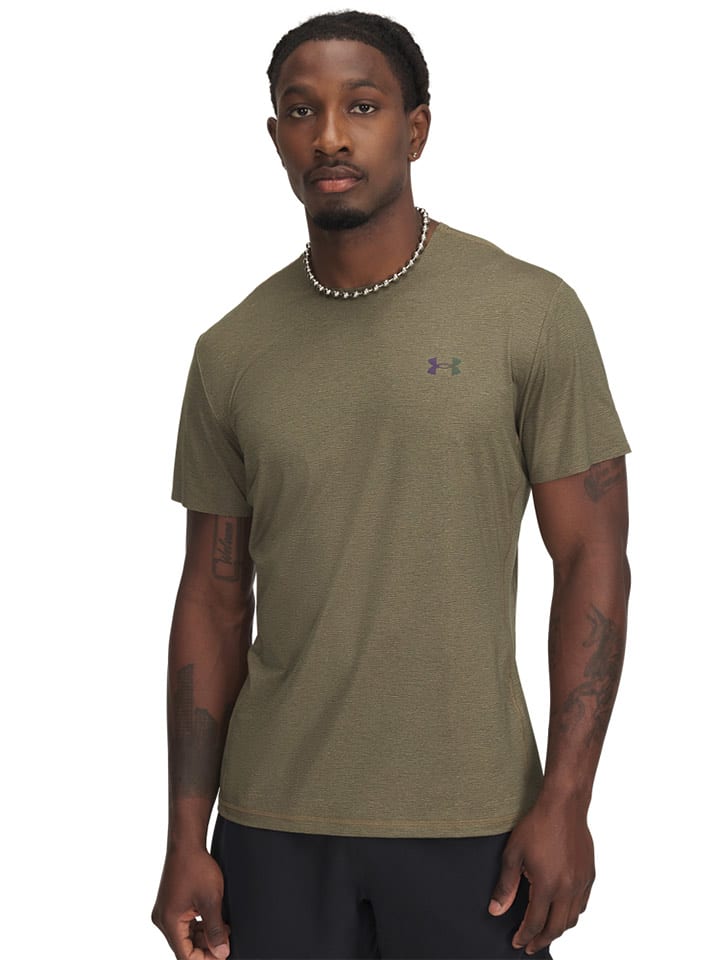 Under Armour Koszulka sportowa w kolorze khaki rozmiar: M