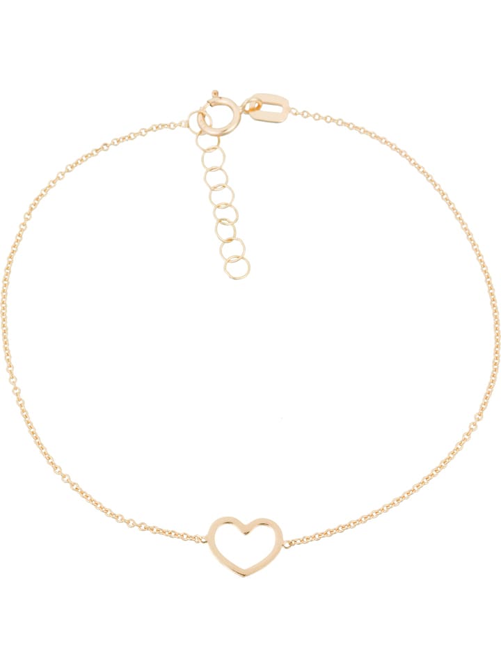 L instant d Or Złota bransoletka "Coeur joli" z elementem ozdobnym rozmiar: onesize