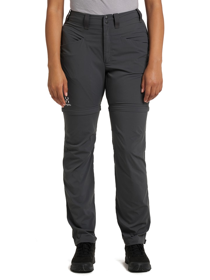 Haglöfs Spodnie funkcyjne Zipp-Off "Lite Standard" w kolorze antracytowym rozmiar: 42