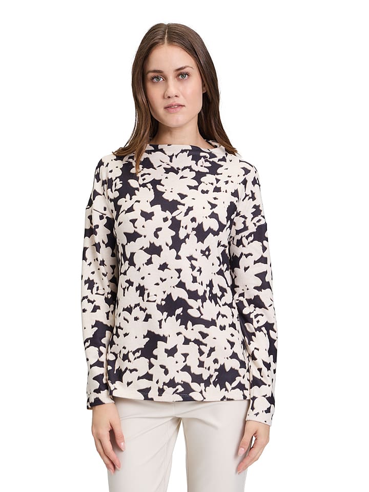 Betty Barclay Koszulka w kolorze beżowo-czarnym rozmiar: 38