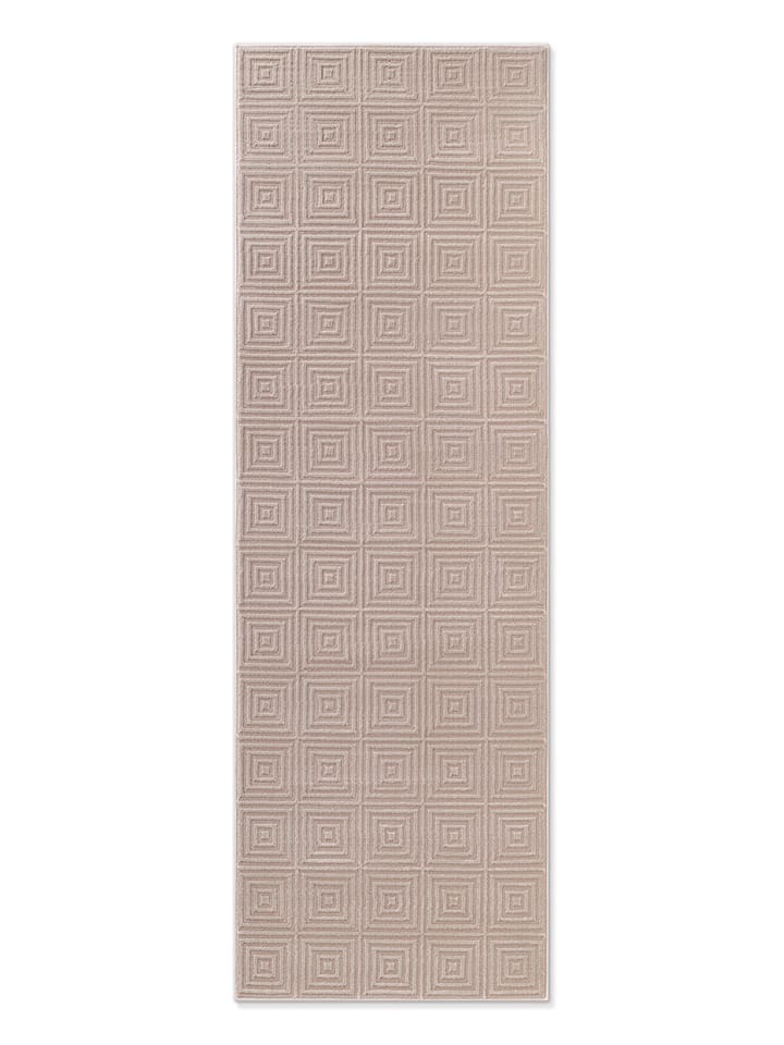 Elle Decoration Dywan "Perles" w kolorze beżowym rozmiar: 80x240 cm