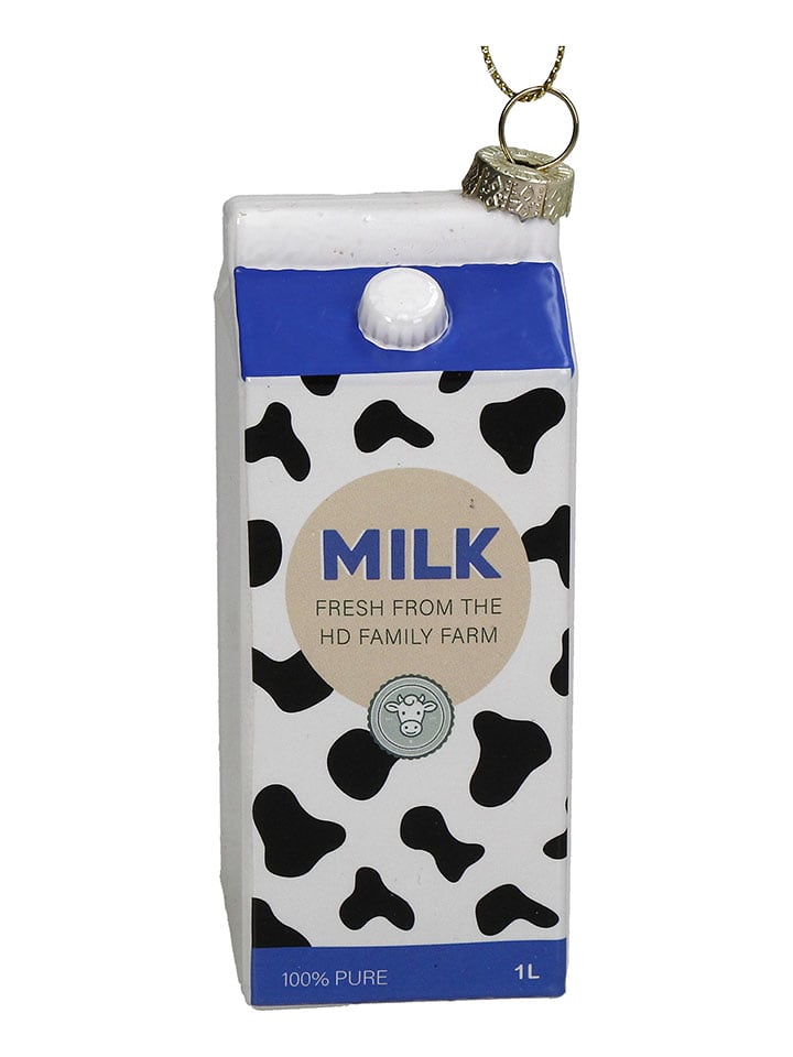 Kersten Ozdoba choinkowa "Organic Milk" ze wzorem - wys. 10 cm rozmiar: onesize