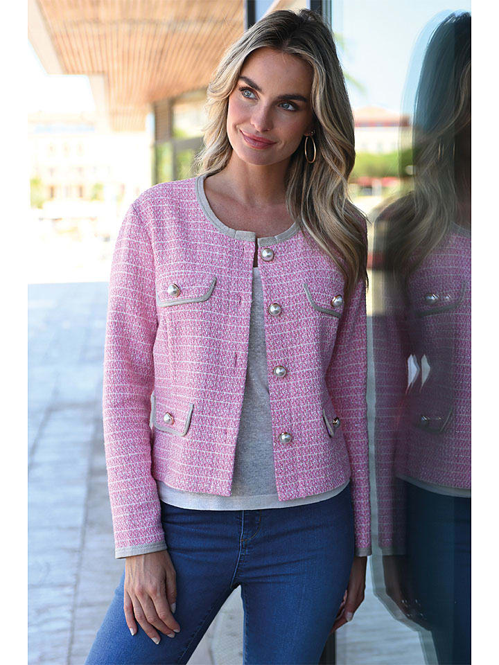 Bleu d'Azur Blezer "Faro" w kolorze jasnoróżowym rozmiar: 38