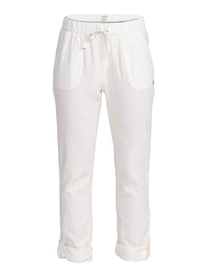 Roxy Spodnie w kolorze białym rozmiar: L