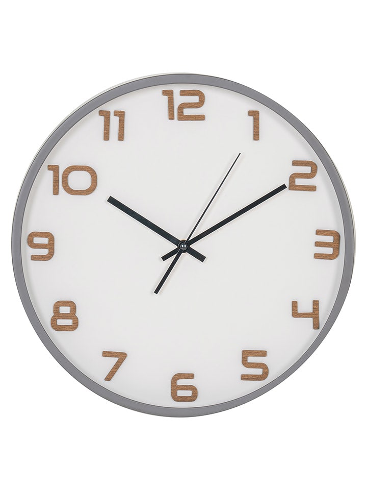 House Nordic Zegar ścienny "Greenwich" w kolorze jasnoszarym - Ø 35 cm rozmiar: onesize