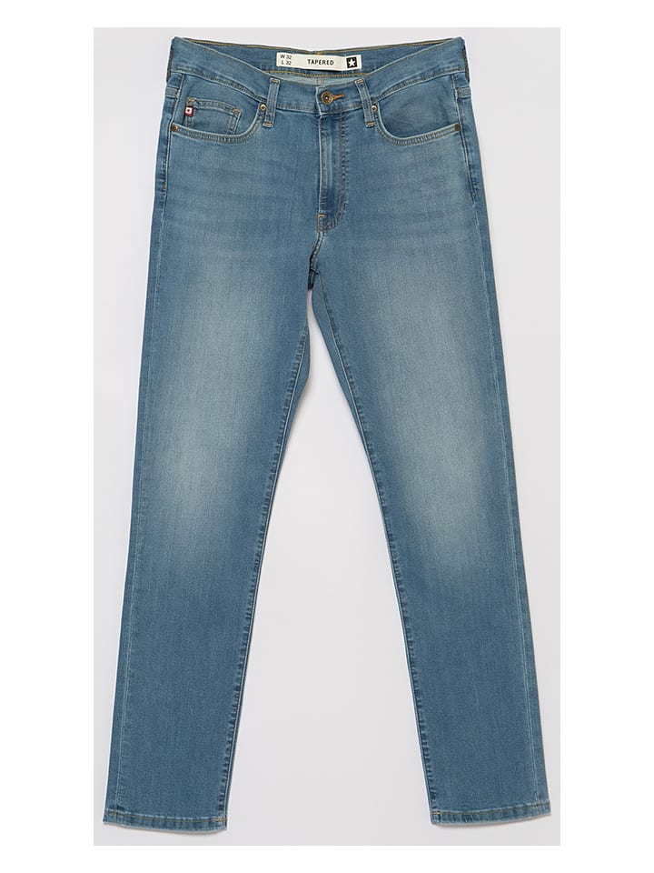 BIG STAR Dżinsy "Terry" - Tapered fit - w kolorze niebieskim rozmiar: W30/L30