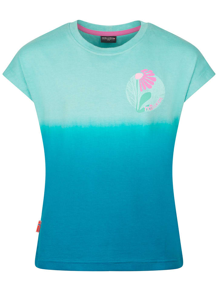 Trollkids Koszulka funkcyjna "Yttersand" w kolorze błękitno-niebieskim rozmiar: 110