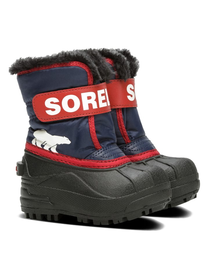 Sorel Kozaki zimowe "Snow Commander" w kolorze granatowo-czarnym rozmiar: 21