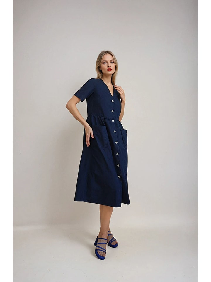 Monki Sukienka w kolorze granatowym rozmiar: 40