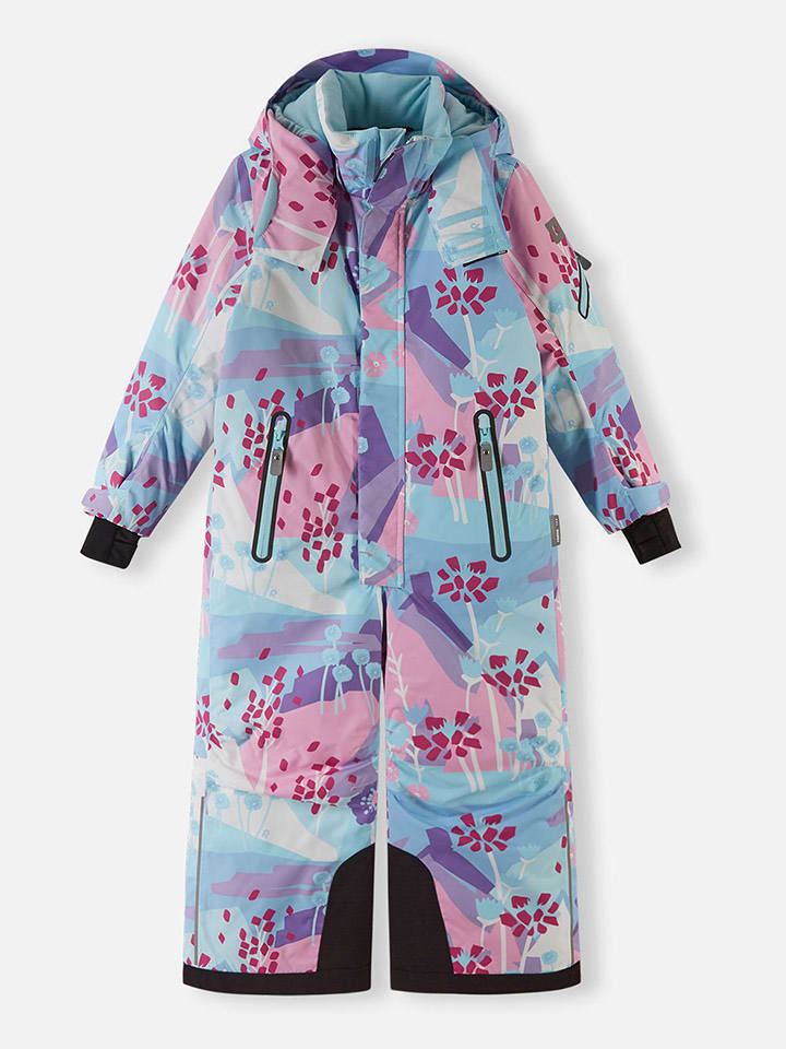 Reima Kombinezon zimowy "Reach" w kolorze błękitno-jasnoróżowym rozmiar: 92