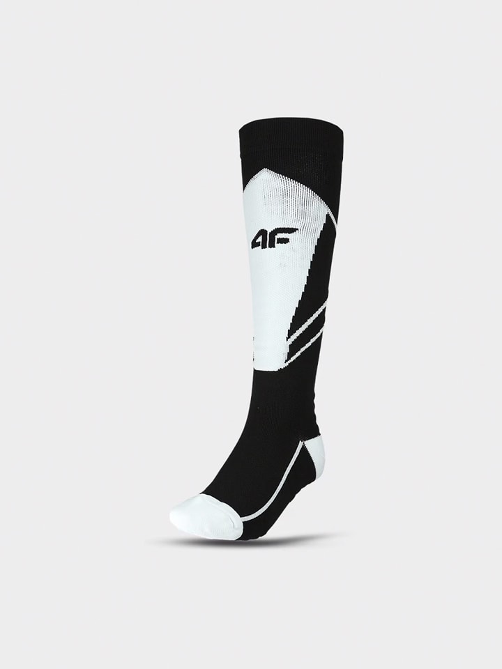4F Skarpety narciarskie w kolorze czarno-białym rozmiar: 39-42