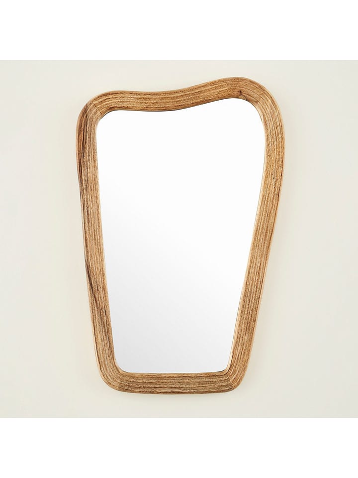 BELLA MAISON Lustro ścienne "Alia" w kolorze jasnobrązowym - 33 x 50 cm rozmiar: onesize