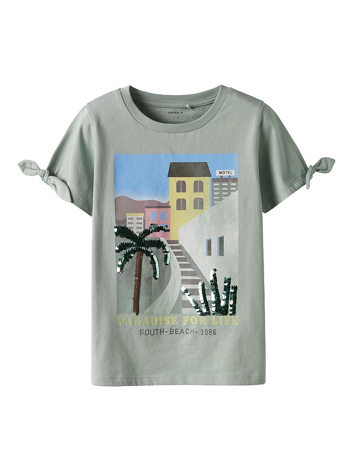 name it Koszulka w kolorze khaki rozmiar: 116