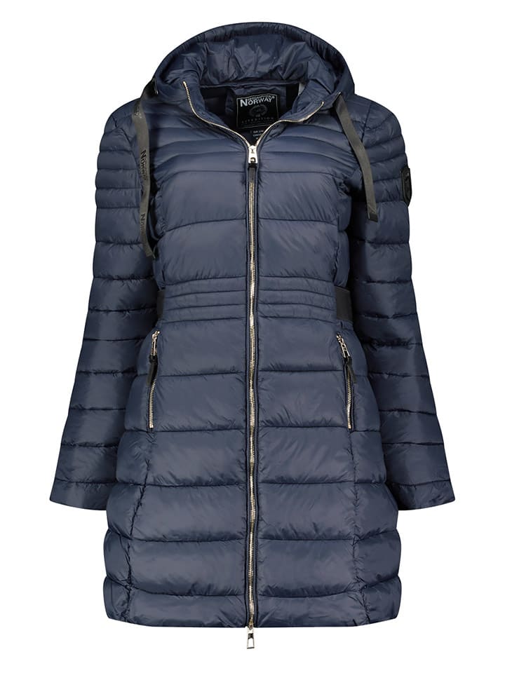 Geographical Norway Kurtka pikowana w kolorze granatowym rozmiar: XL