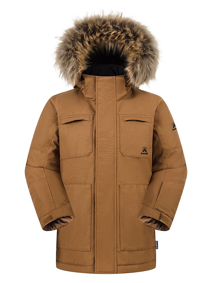 Kamik Parka "Enzo" w kolorze jasnobrązowym rozmiar: 116