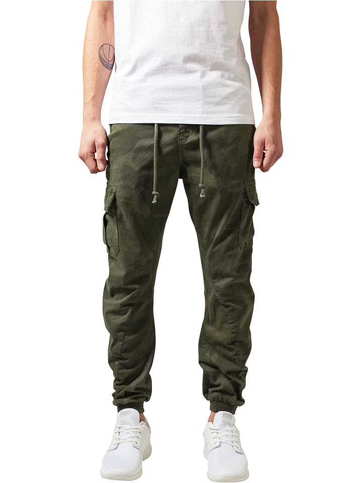 Urban Classics Bojówki w kolorze khaki rozmiar: W42