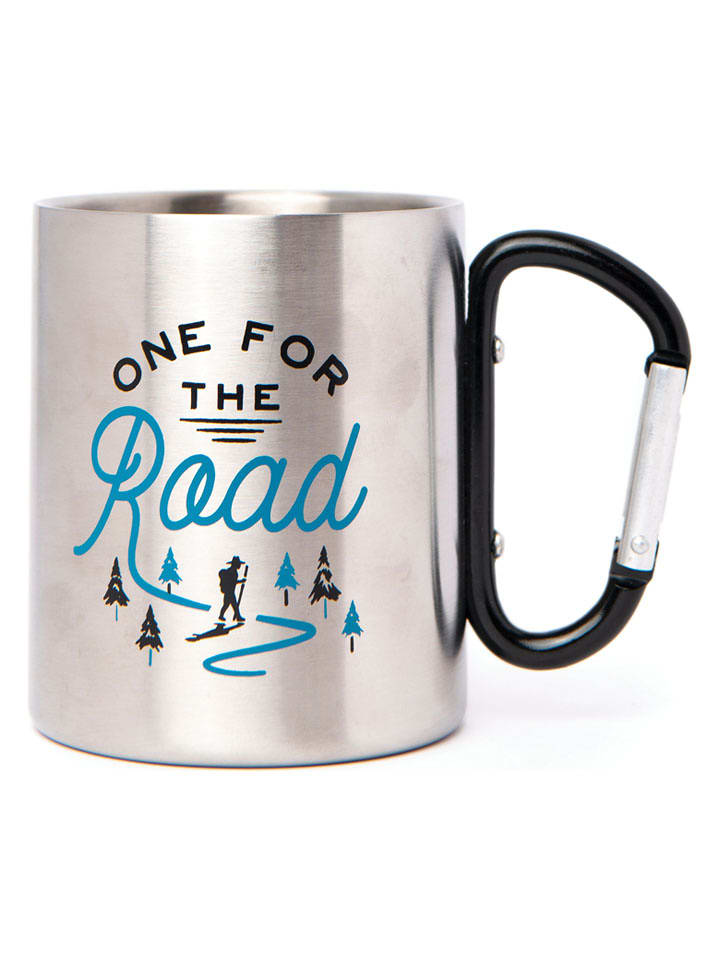 Gentlemen's Hardware Kubek kempingowy "One for the Road" w kolorze srebrnym - 225 ml rozmiar: onesize
