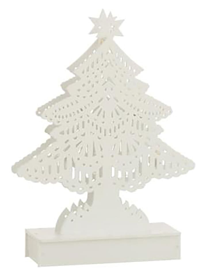 J Line Figurka dekoracyjna LED w kolorze białym - 15 x 23 x 4 cm rozmiar: onesize