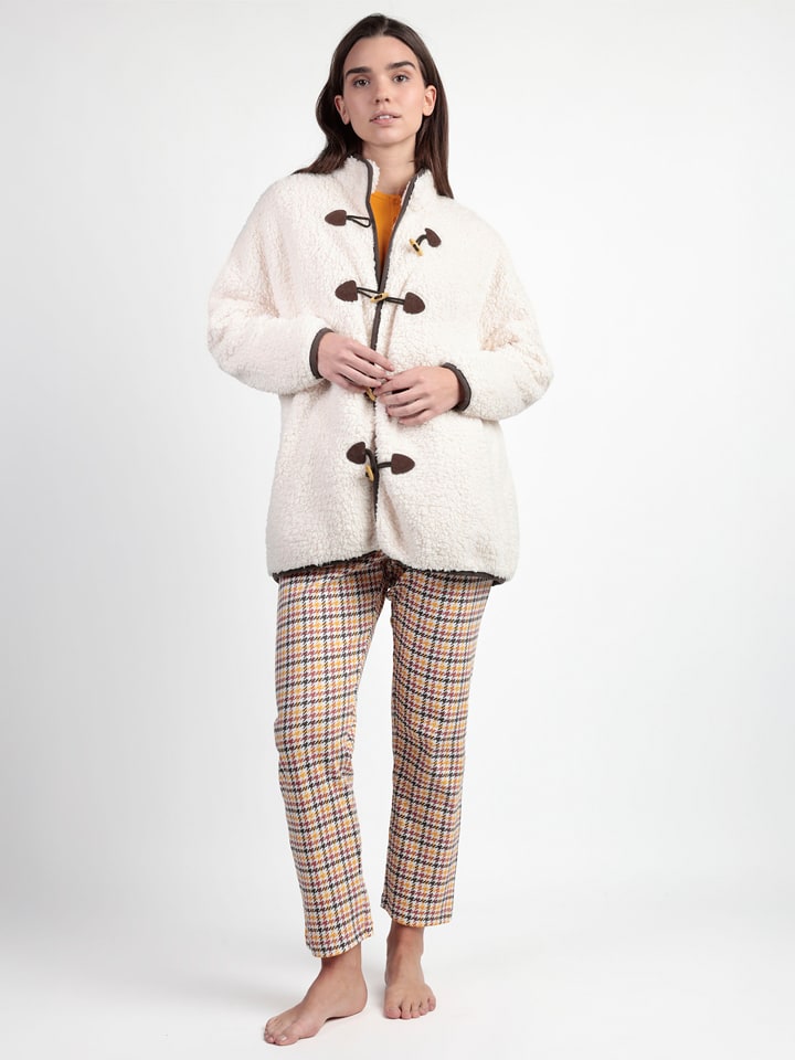 admas Kurtka polarowa w kolorze kremowym rozmiar: M