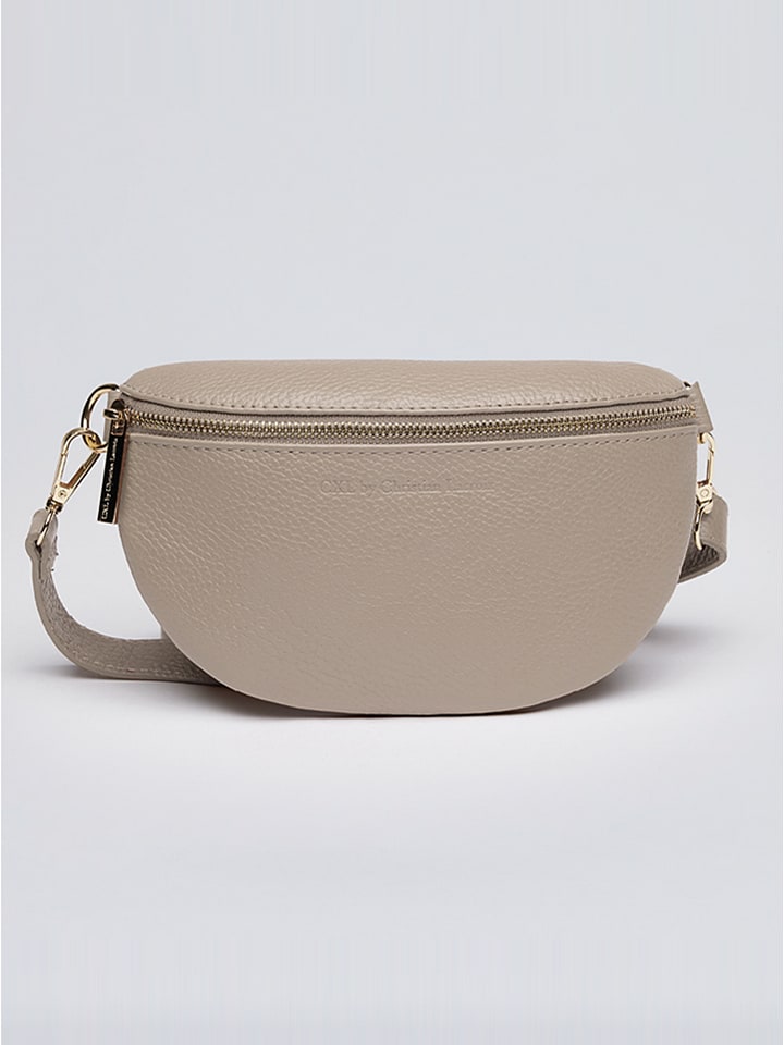 CXL by Christian Lacroix Skórzana saszetka "Madeleine" w kolorze beżowym - 23 x 13 x 6 cm rozmiar: onesize