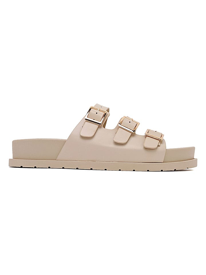 Sixth Sens Klapki w kolorze beżowym rozmiar: 41