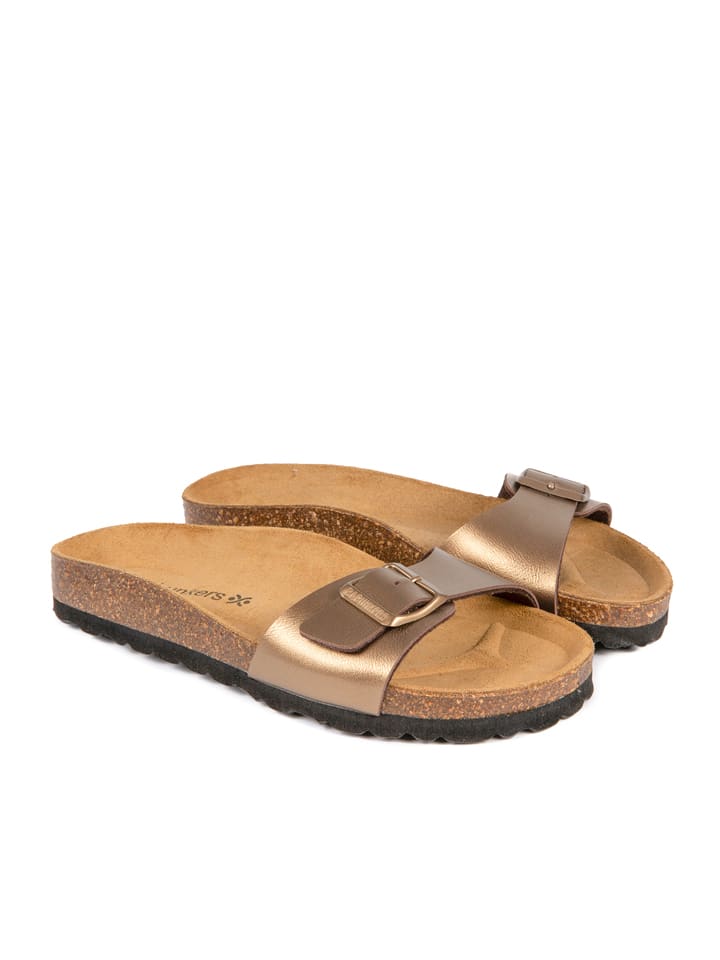 BABUNKERS Family Klapki w kolorze brązowym rozmiar: 37