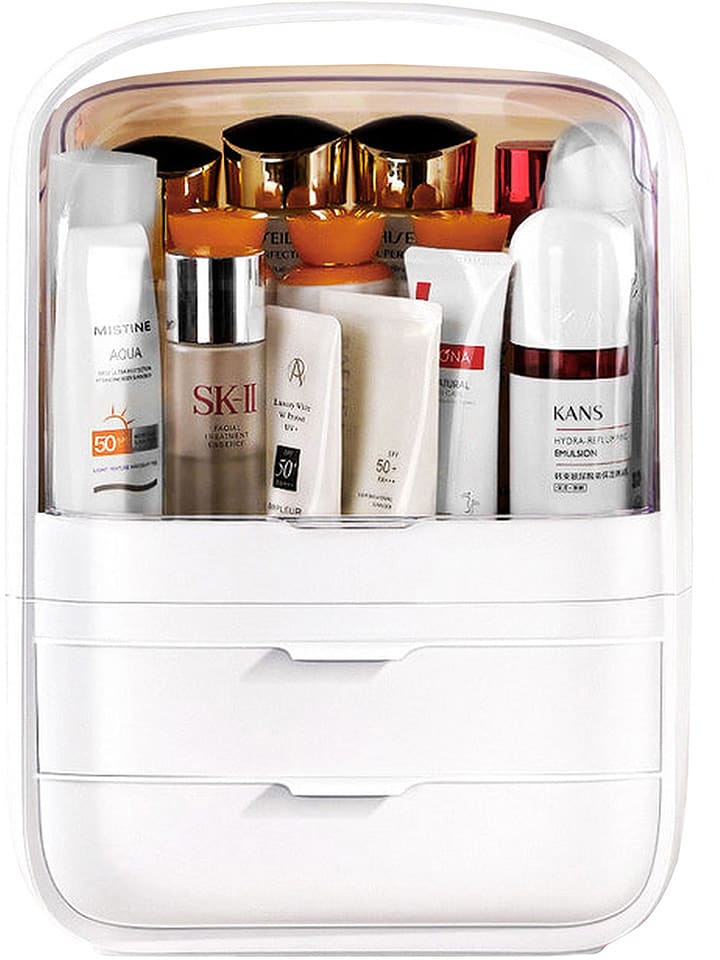 Joybos Organizer w kolorze białym na kosmetyki - 26 x 36 x 19,5 cm rozmiar: onesize