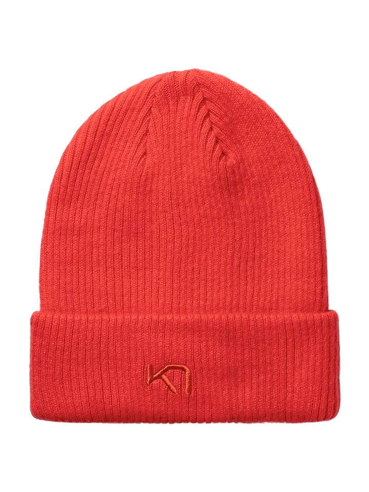 KARI TRAA Czapka "Astrid" w kolorze czerwonym rozmiar: onesize