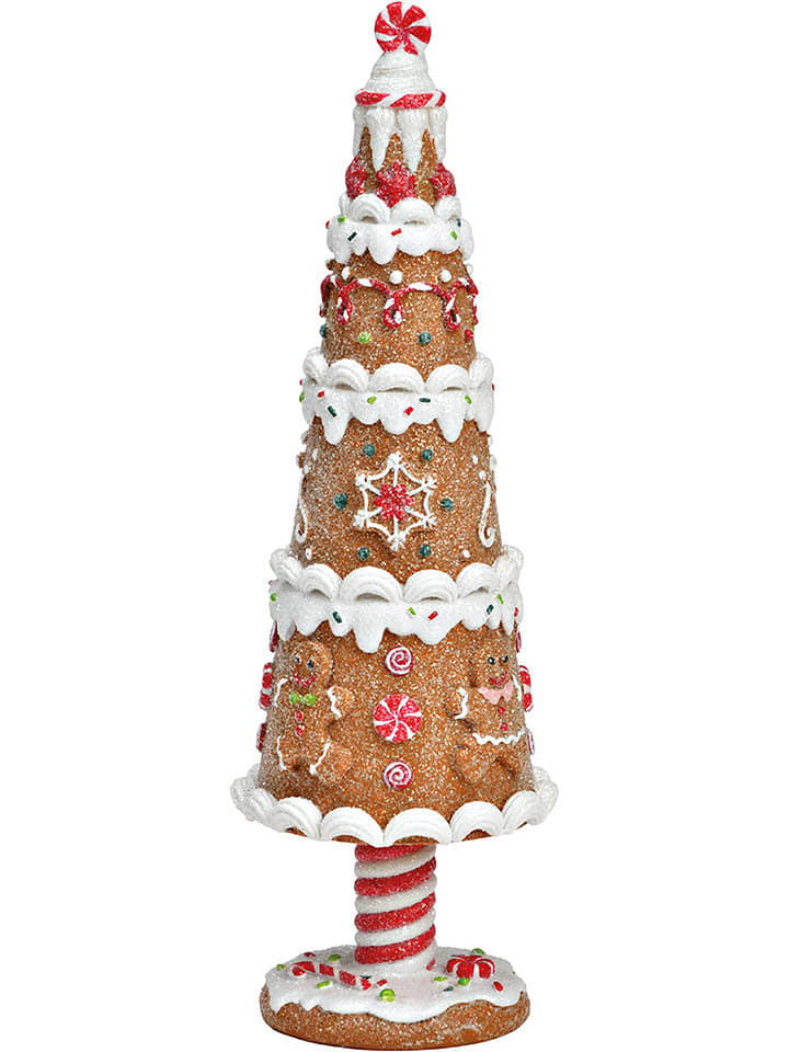 G. Wurm Dekoracja w kolorze jasnobrązowo-czerwono-białym - 8 x 25 x 8 cm rozmiar: onesize