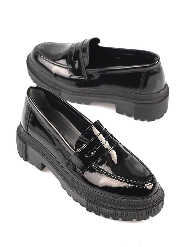 trendyol Mokasyny w kolorze czarnym rozmiar: 37