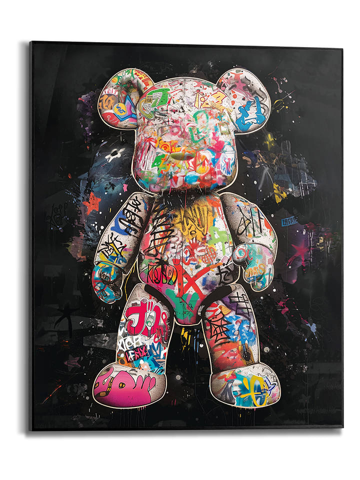 Orangewallz Druk artystyczny "Bear" w ramce rozmiar: 40x50 cm