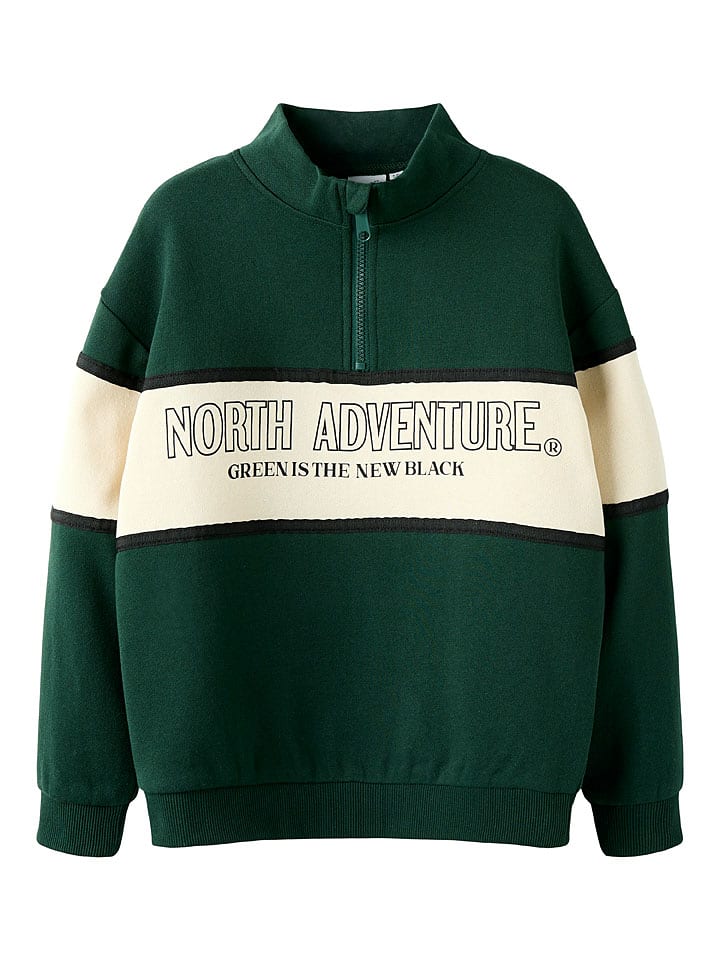 name it Bluza "Poborde" w kolorze beżowo-zielonym rozmiar: 158/164