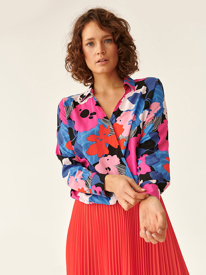 TATUUM Bluzka w kolorze niebiesko-różowym rozmiar: 40