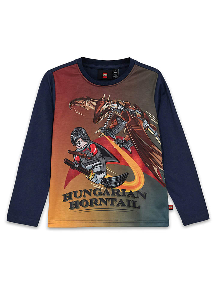 LEGO Koszulka w kolorze granatowo-pomarańczowym rozmiar: 122