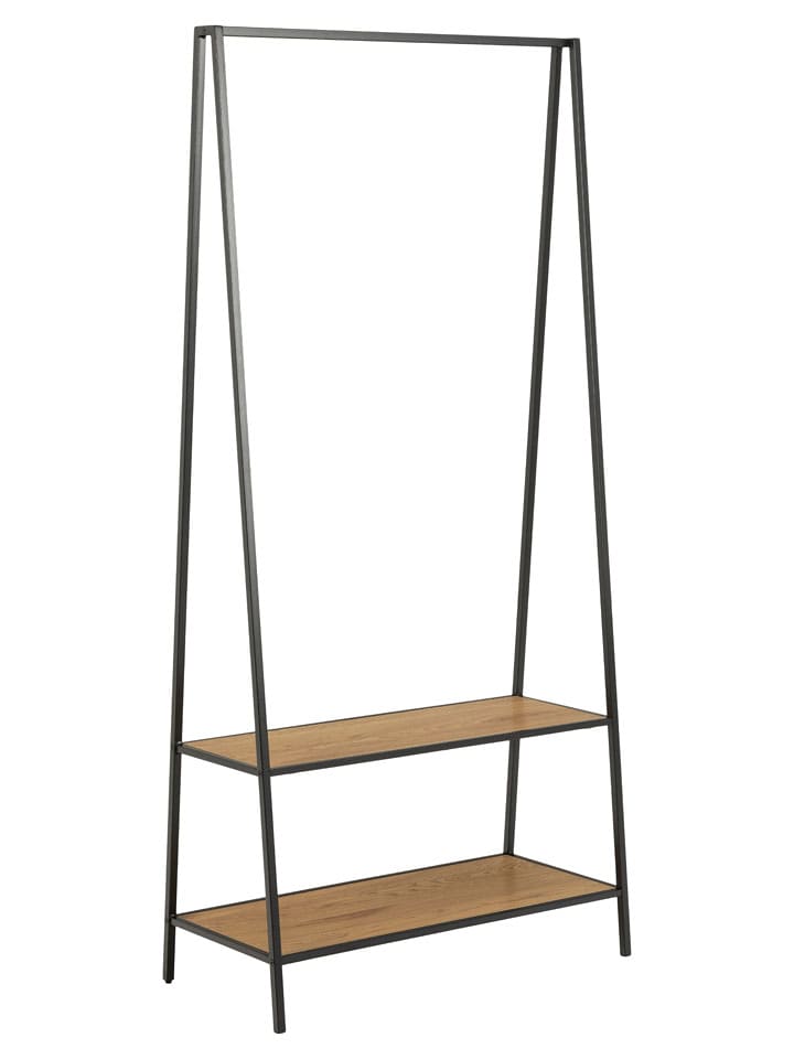 Actona Wieszak "Seaford" w kolorze jasnobrązowo-czarnym na ubrania - 77 x 165 x 37 cm rozmiar: onesize