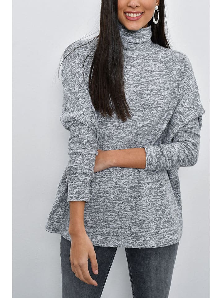 Milan Kiss Sweter w kolorze szarym rozmiar: M