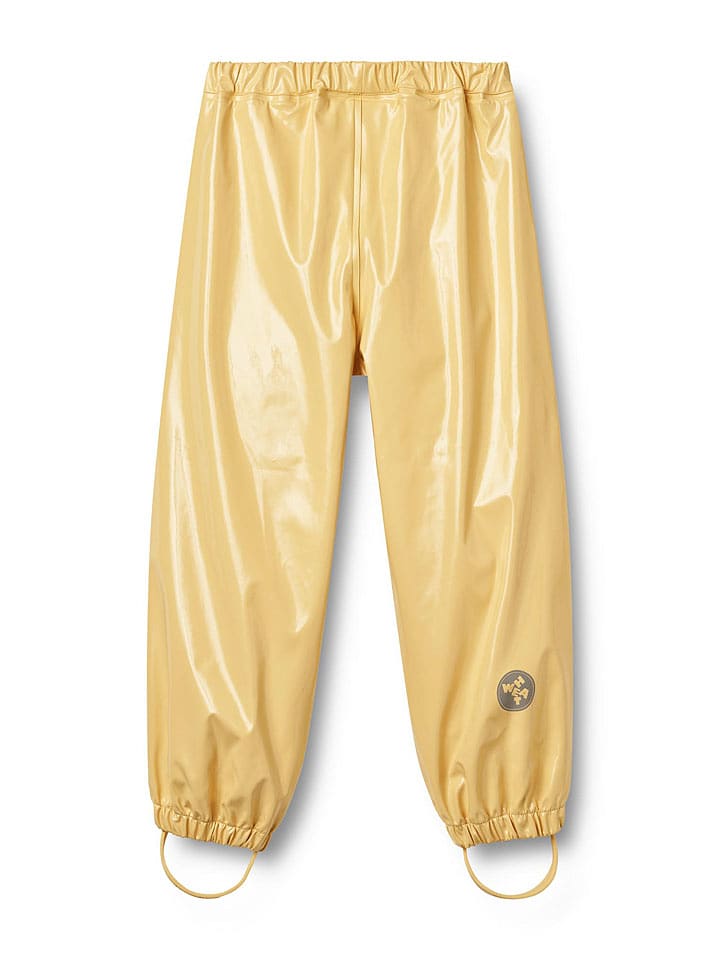 Wheat Spodnie przeciwdeszczowe "Olo" w kolorze żółtym rozmiar: 116