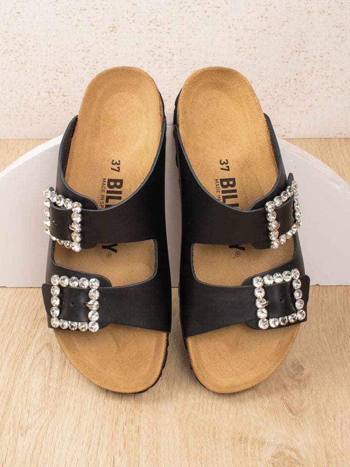 billowy Skórzane klapki w kolorze czarnym rozmiar: 36