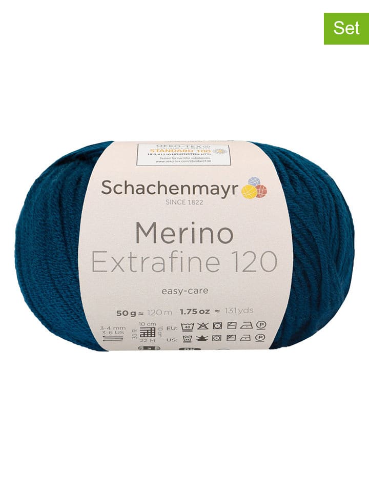 Schachenmayr since 1822 Przędza wełniana (10 szt.) w kolorze granatowym - 10 x 50 g rozmiar: onesize