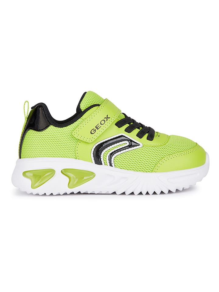 Geox Sneakersy "Lights - Assister" w kolorze limonkowym rozmiar: 31