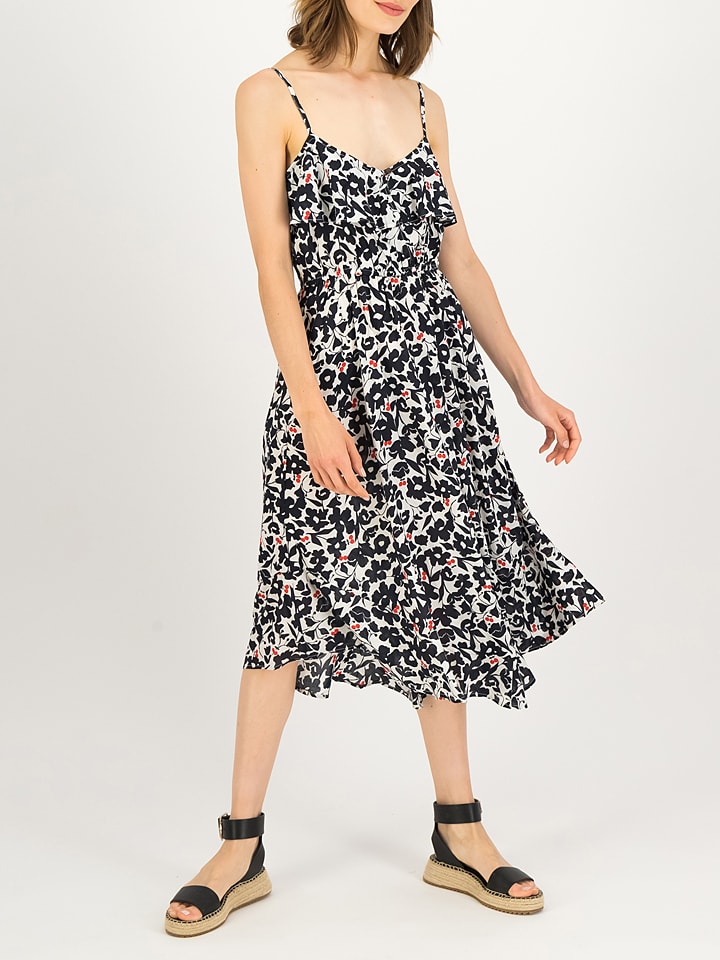 Blutsgeschwister Sukienka "Dream Baby Dream" w kolorze czarno-biało-czerwonym rozmiar: XL