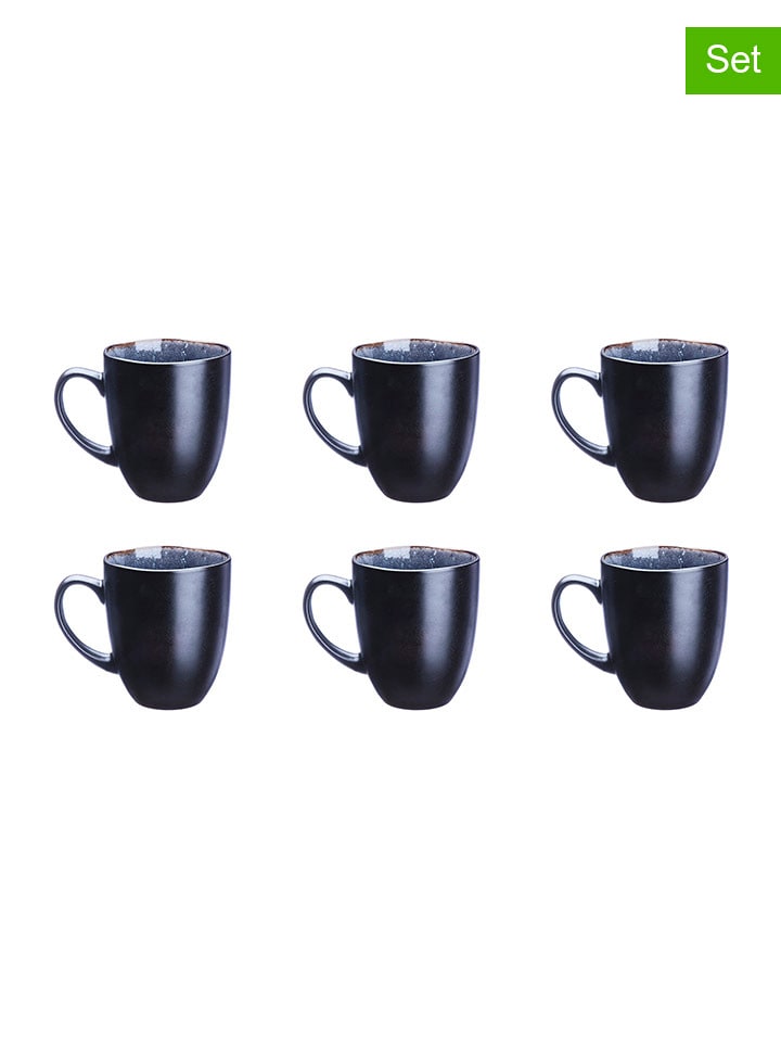 Björn Kubki jumbo (6 szt.) "Iris" w kolorze czarnym - 400 ml rozmiar: onesize