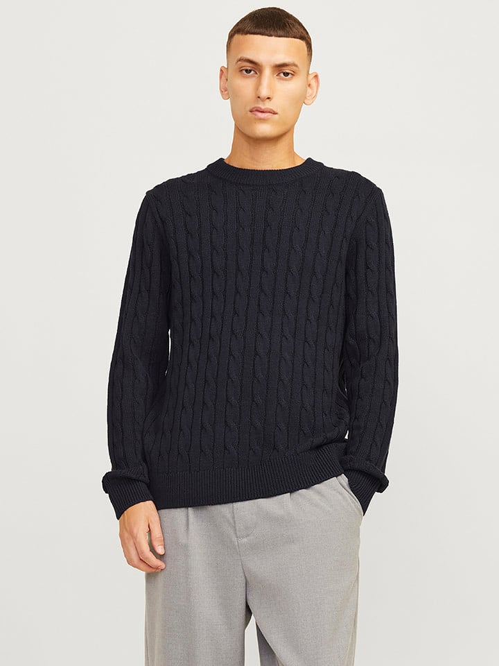 Jack & Jones Sweter w kolorze granatowym rozmiar: L