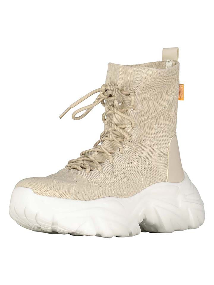 Geographical Norway Botki "Obask" w kolorze beżowym rozmiar: 38