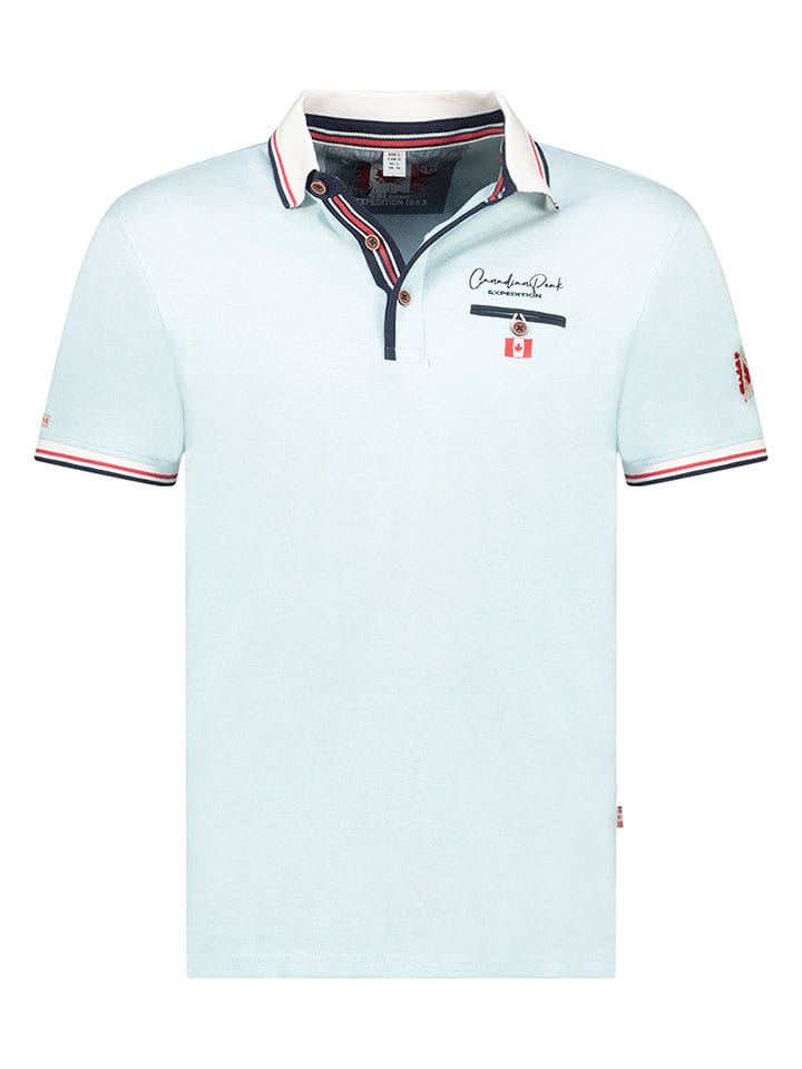 Canadian Peak Koszulka polo "Kblendeak" w kolorze błękitnym rozmiar: S