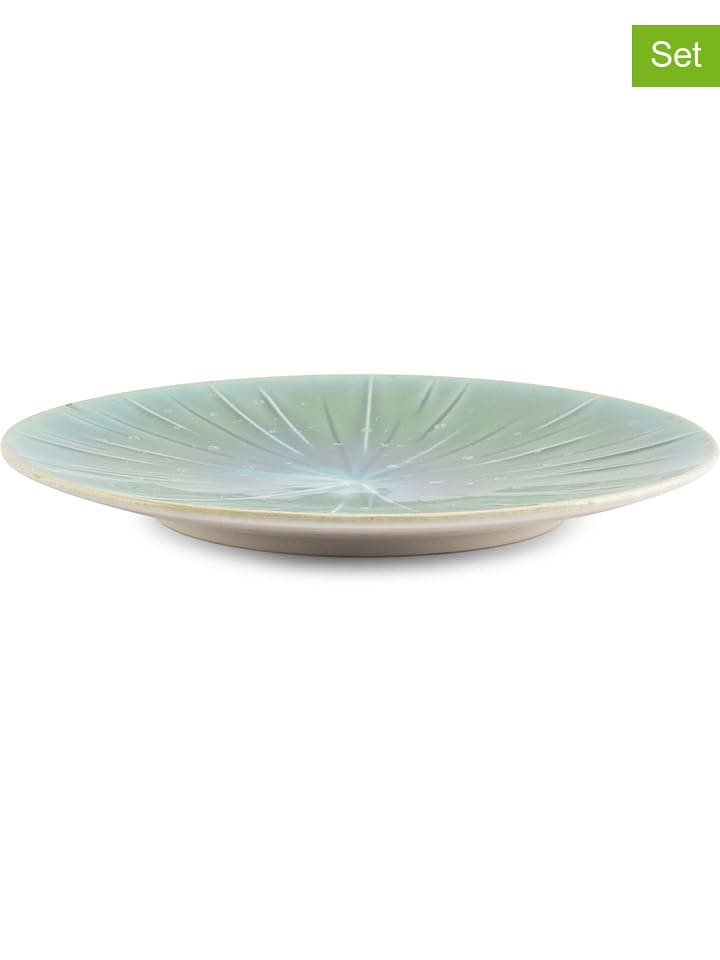 Salt and Pepper Talerze śniadaniowe (4 szt.) "Eclipse" w kolorze turkusowym - Ø 21 cm rozmiar: onesize
