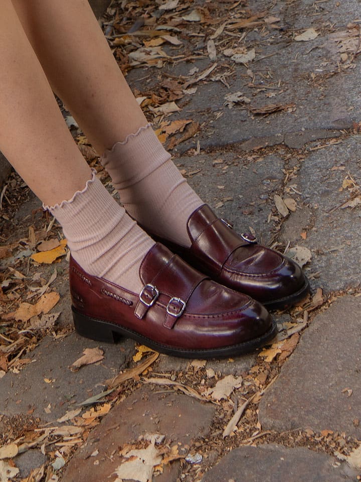 MELVIN & HAMILTON Skórzane mokasyny "Regine 22" w kolorze czerwonym rozmiar: 36