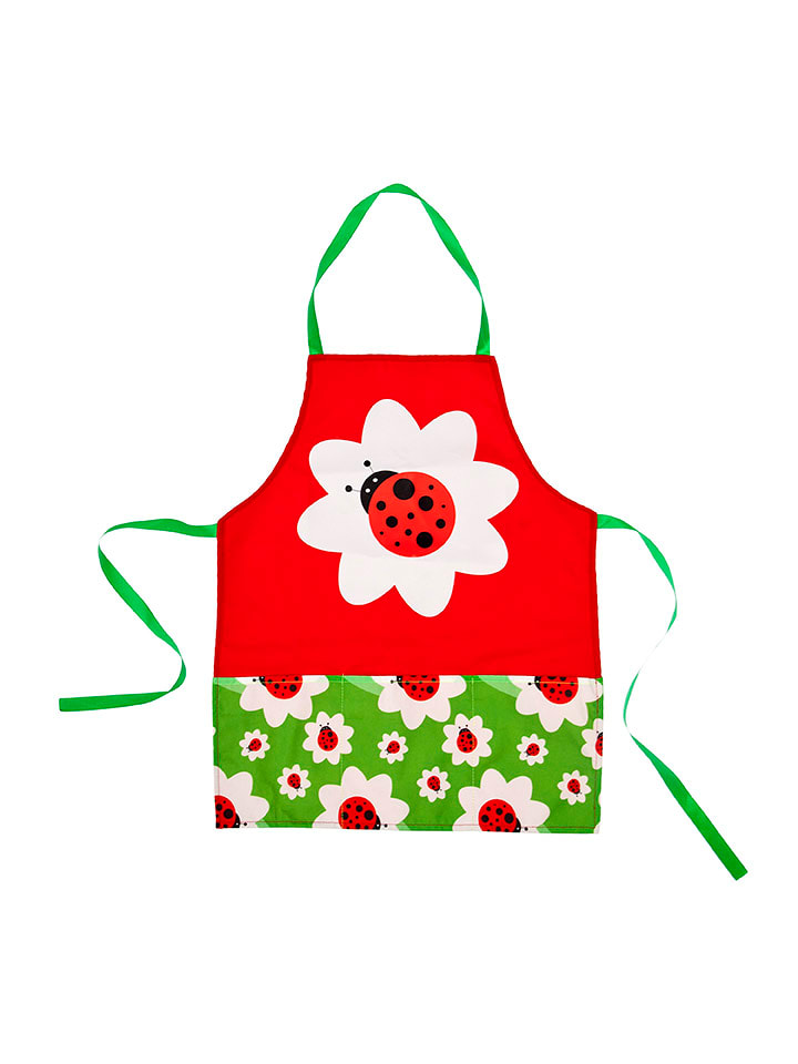 Vigar Fartuch dziecięcy w kolorze czerwono-zielonym rozmiar: onesize