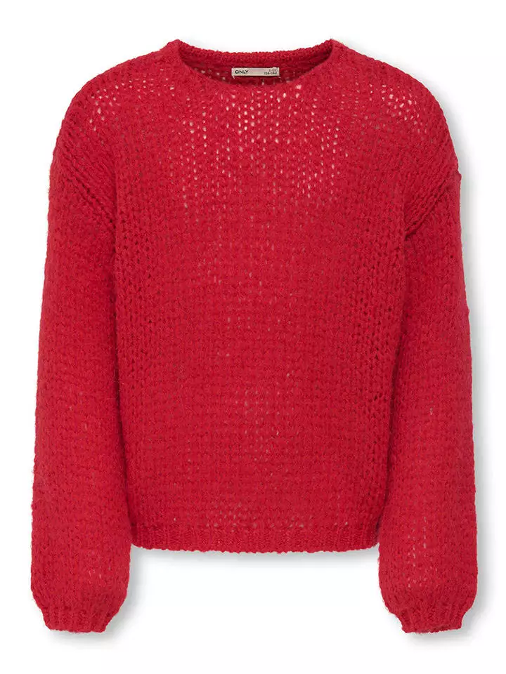 KIDS ONLY Sweter "Nordic" w kolorze czerwonym rozmiar: 158/164
