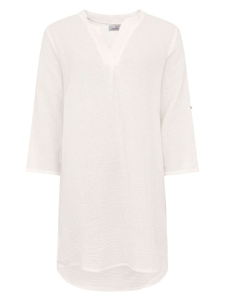 Zwillingsherz Tunika "Rom" w kolorze kremowym rozmiar: onesize